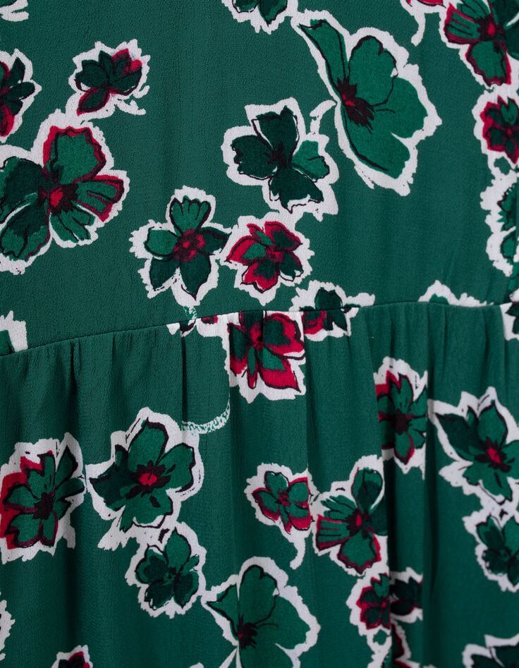 Vestido largo negro maxi flores tirantes finos mujer-3