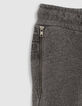 Boys’ charcoal grey marl biker joggers-4