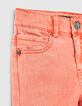 Koraalrode slim jeans jongens -2