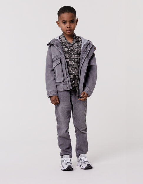 Chemise grise imprimé motifs balinais garçon - IKKS