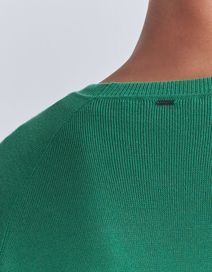 Groene gebreide trui DRY FAST Heren-5