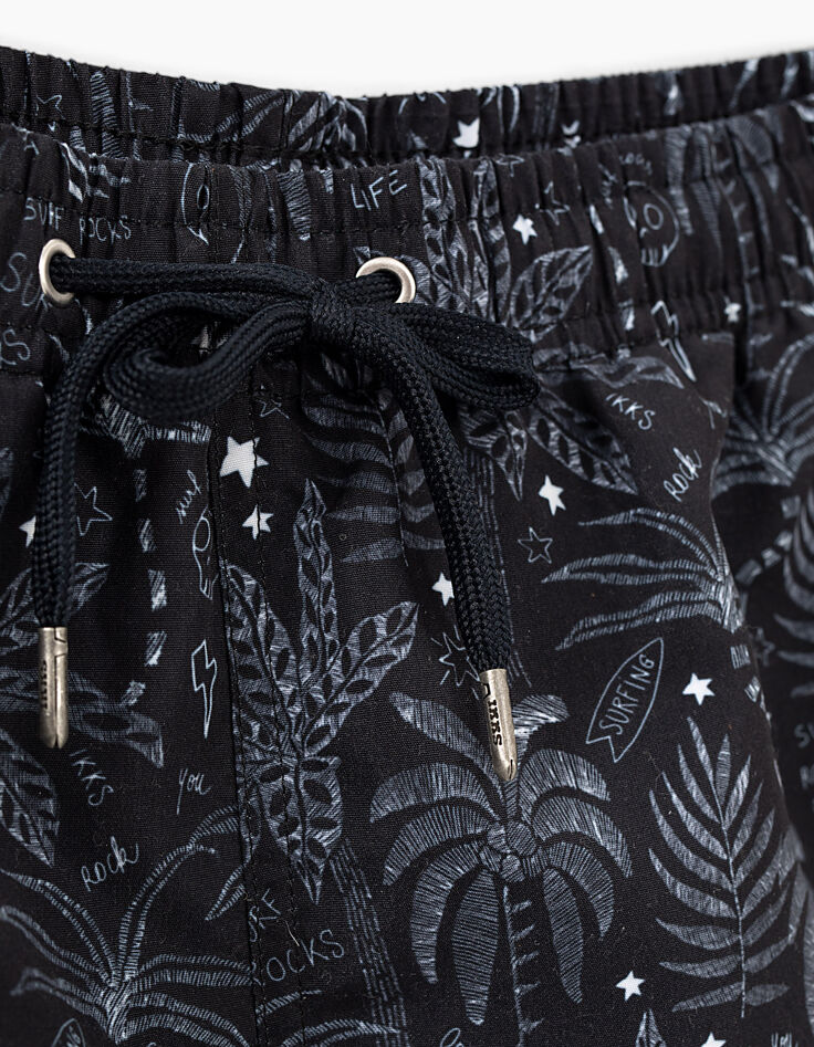 Short de bain marine imprimé palmiers rock Homme-4