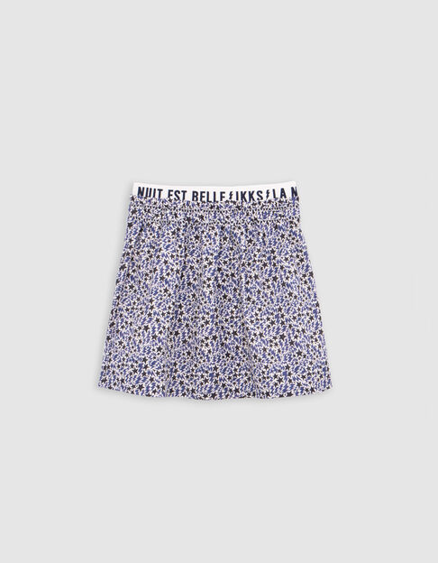 Falda crudo algodón estrellas rayos niña - IKKS
