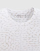 Wit T-shirt DRY FAST dierenmotief Heren-8