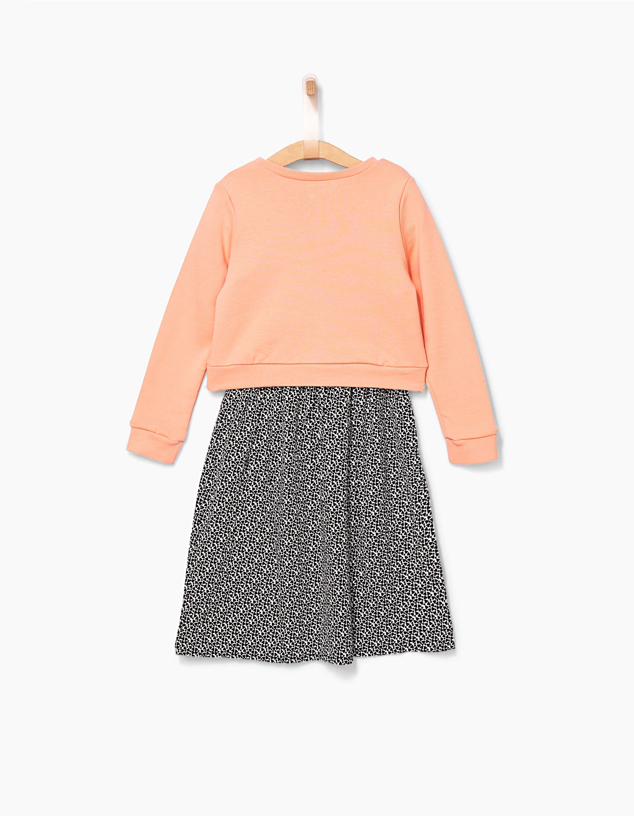 Robe 2 en 1 avec sweat peche State of mind fille IKKS