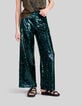 Pantalon de costume malachite tout sequins Femme-5
