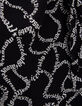 Women’s black dress with ecru lettering print-7