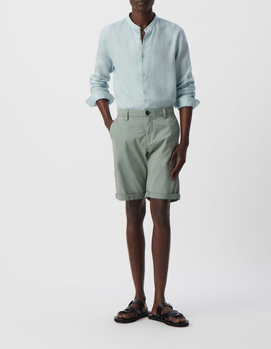 Men&rsquo;s grey blue TAPERED CHINO Bermudas - IKKS