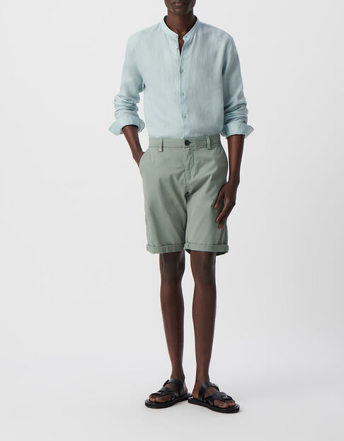 Men&rsquo;s grey blue TAPERED CHINO Bermudas - IKKS