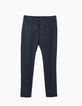Indigoblauwe kostuumbroek prince-de-galles heren TRAVEL SUIT-1