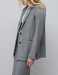Women's oversized grey faux-uni suit jacket-6