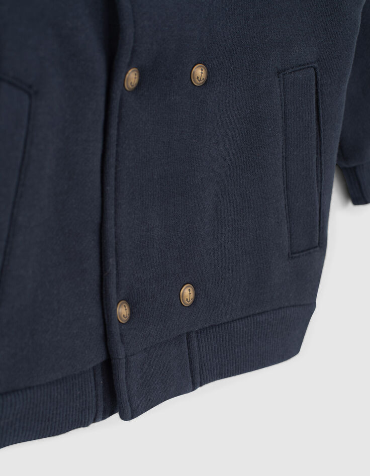 Baby boys' navy double-breasted cardigan-6