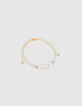 Girls’ vanilla and black slogan beaded bracelets-4