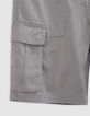 Bermuda RELAXED gris forme battle garçon-7