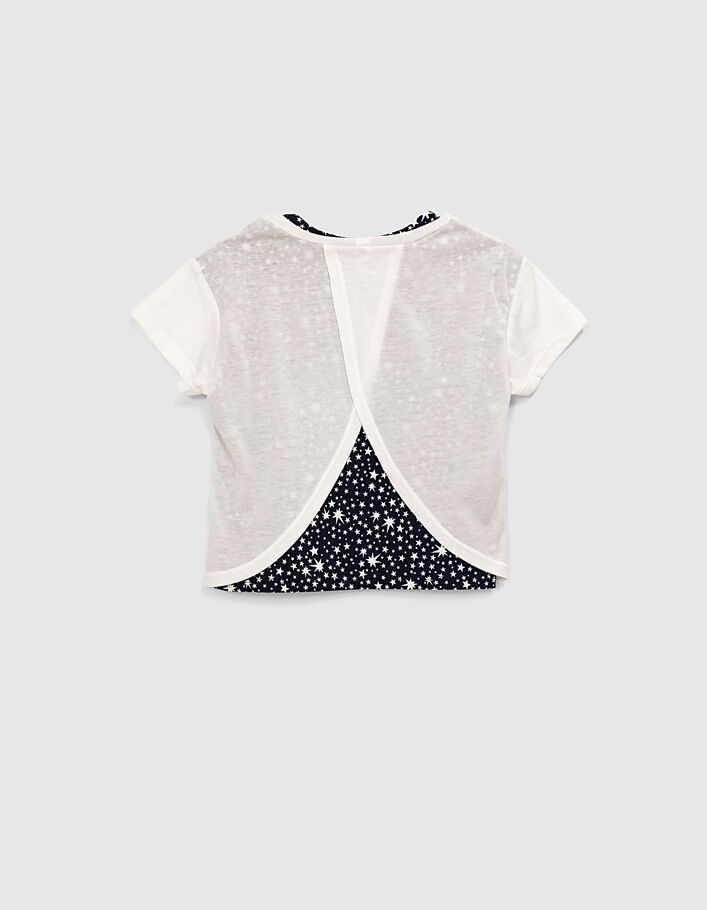 2-in-1-Mädchen-T-Shirt mit BH mit Sternen SPORT LAB - IKKS