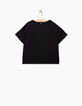 Camiseta negra Start Today niña -3