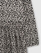 Vestido 2 en 1 arena leopardo-flores con sudadera niña-6