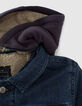 Vintage Blue Jungenjeansjacke mit abnehmbarer Kapuze-5