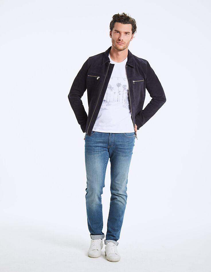 Tee-shirt blanc visuel L.A chiffré Dry Fast Homme-7