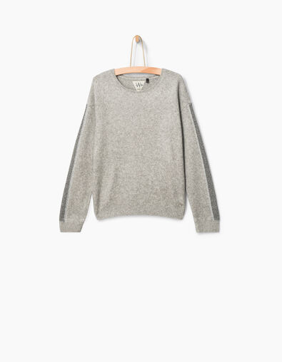 Girls' medium grey sweater - IKKS