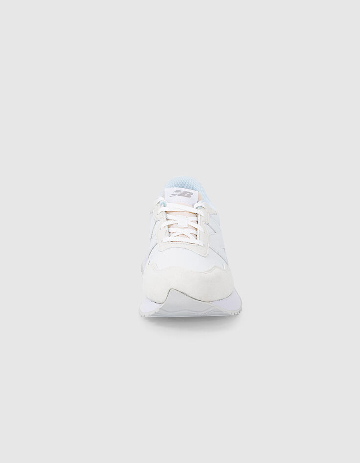 Baskets NEW BALANCE® blanche et rose à plateforme fille-2