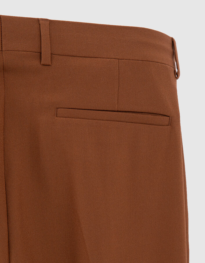Pure Edition – Men’s cognac suit trousers - IKKS