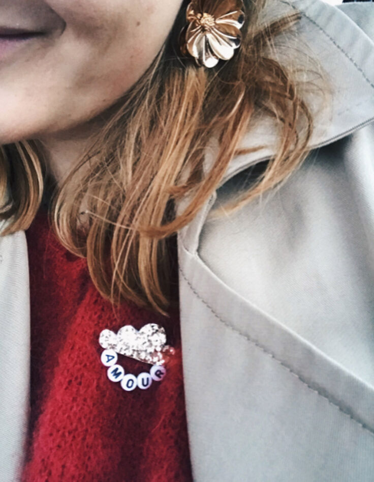 Broche nuage or pailleté TENDRE CACTUS -3