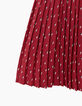 Weißes und rotes Mädchen-T-Shirt mit Print und Plissee-4