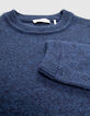Jersey de punto cobalto para hombre-5