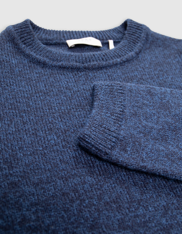 Jersey de punto cobalto para hombre-5