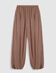Pantal&oacute;n globo blush fluido de mujer-8