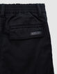 Zwarte BATTLE broek elastische taille jongens-5