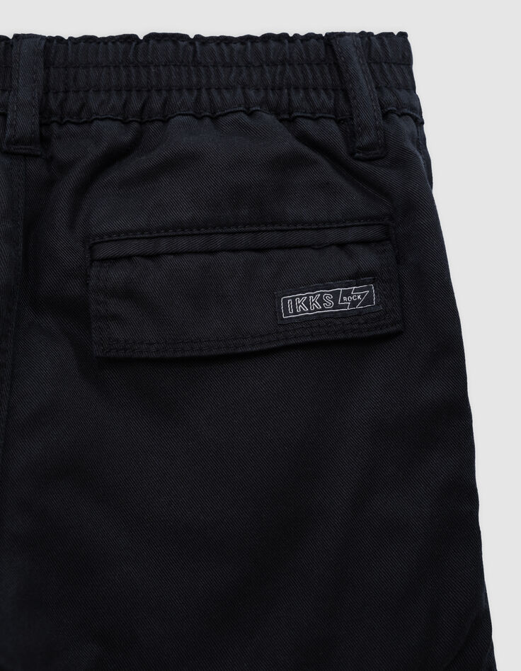 Zwarte BATTLE broek elastische taille jongens-5