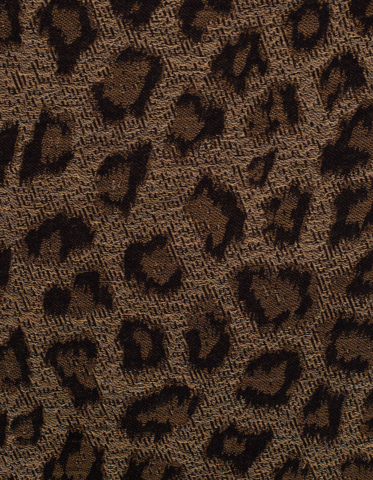 Fular tejido jacquard leopardo mujer-4