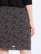 Jupe droite crêpe de viscose imprimé minimaliste-5