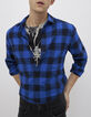 Camisa REGULAR azul eléctrico damero Hombre-1