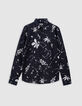 Chemise REGULAR noire imprimé astres Homme-6