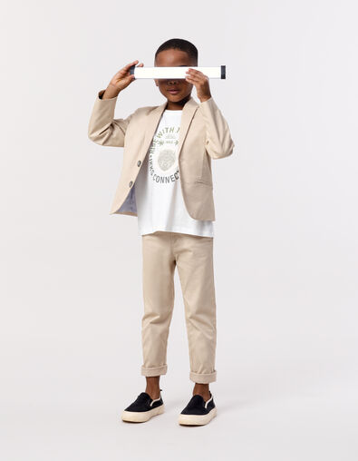 Americana ceremonia beige niño - IKKS
