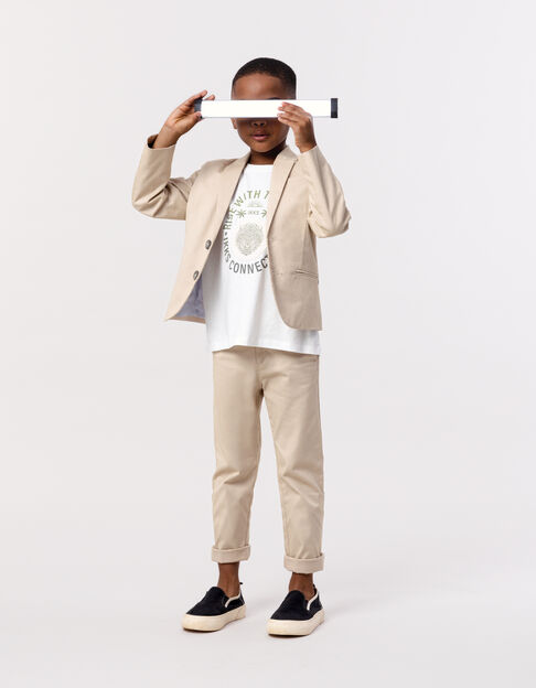 Americana ceremonia beige niño - IKKS