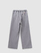 Grijze wideleg jeans drukknopen zakken meisjes-3
