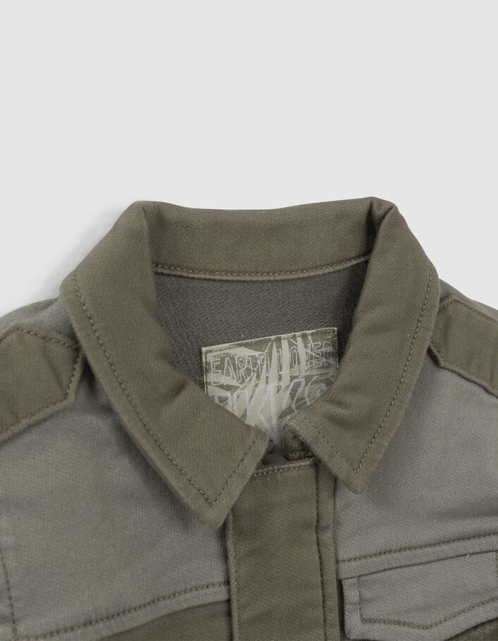 Khaki Safarijacke mit Kontrasttaschen für Babyjungen - IKKS