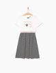 Robe 2 en 1 avec sweat pêche State of mind fille-2