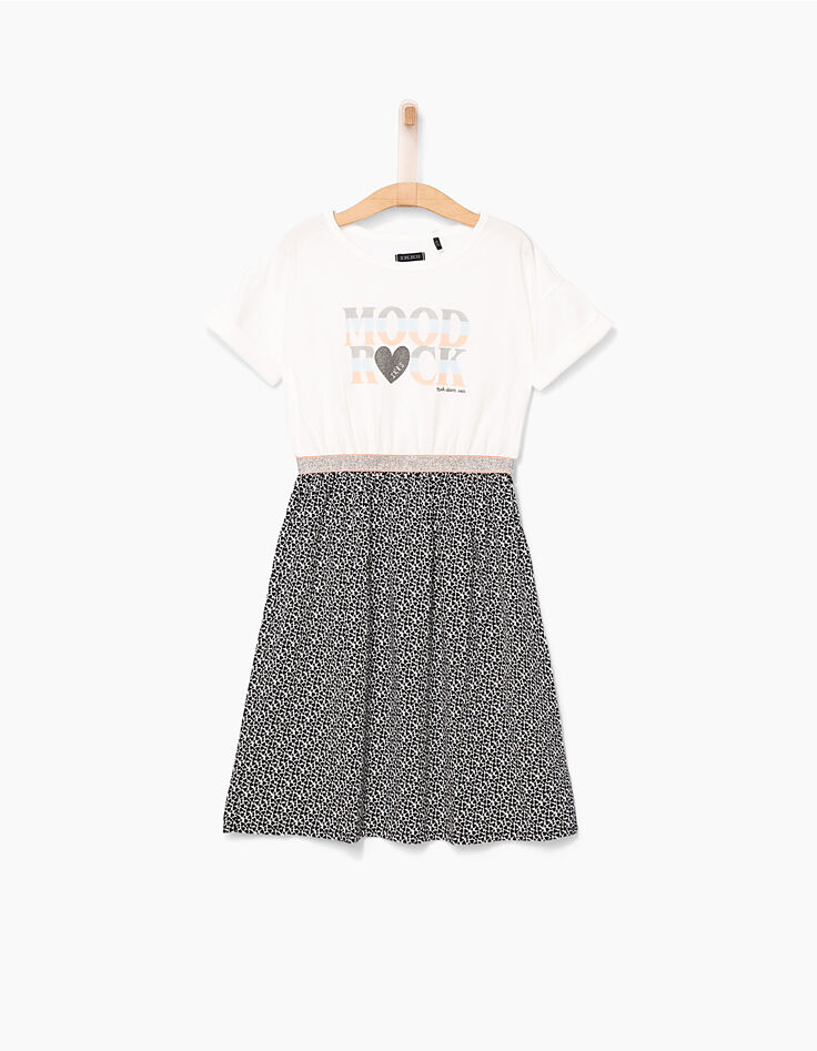 Robe 2 en 1 avec sweat pêche State of mind fille-2