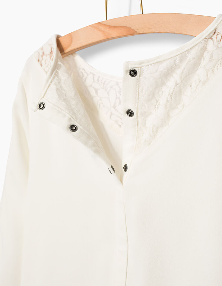 Ecru blouse meisjes-4