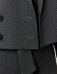 Korte grijze blazer met glitters Dames-5