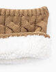 Boys’ sand cable knit snood -2