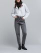 Dameshemd met strass-steentjes, all-over wit-1
