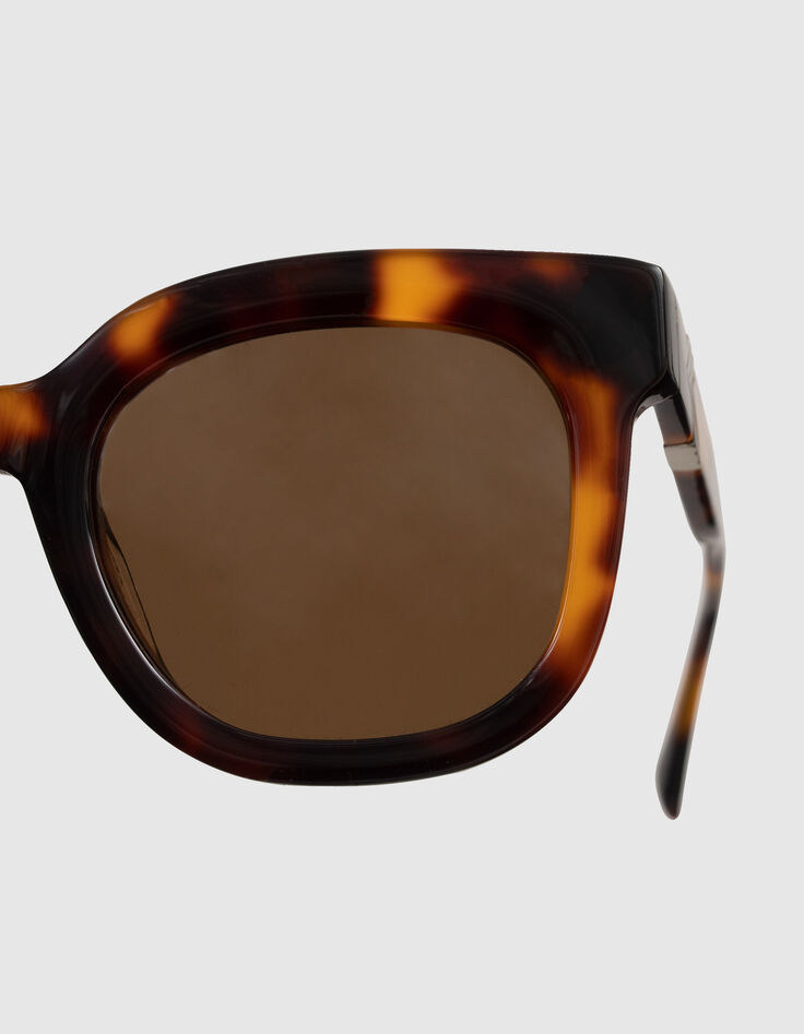 Lunettes solaires miel style oversize papillon Femme-3