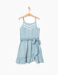 Robe fluide blue bleach en Tencel&copy; fille-2