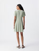 Robe verte LENZING™ ECOVERO™ ethnique Femme-3